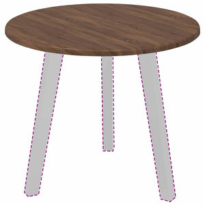 Tischplatte Braun Eiche Ø 50cm