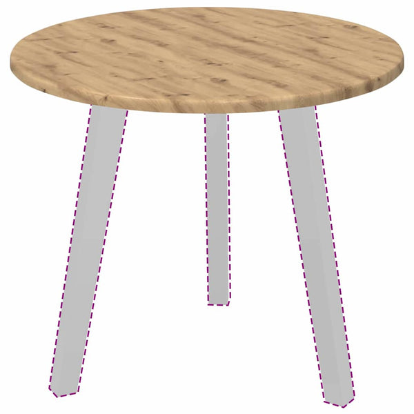 Tischplatte Artisan-Eiche Ø 50cm