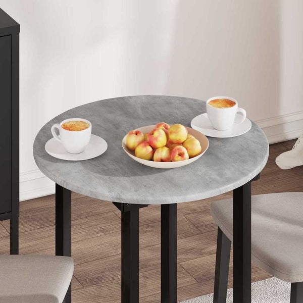 Betongraue Tischplatte Ø 60 cm