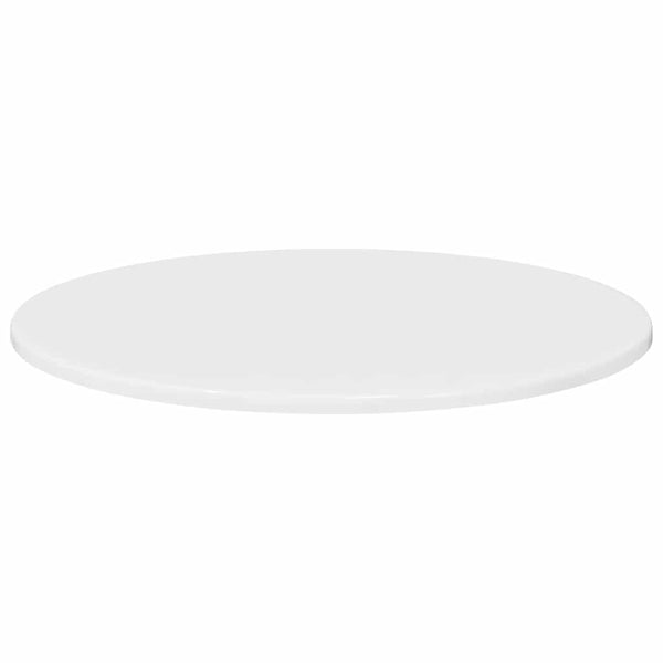 Tischplatte Hochglanz Weiß Ø 60cm