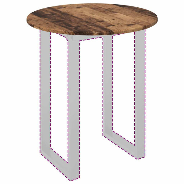 Tischplatte Altholz Ø 60 cm