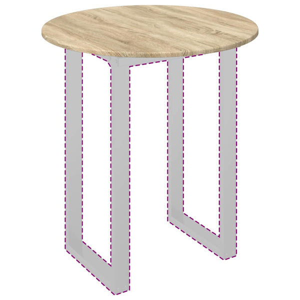 Tischplatte Sonoma-Eiche Ø 70 cm