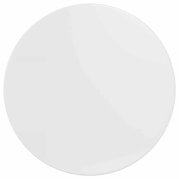 Tischplatte Hochglanz Weiß Ø 70cm