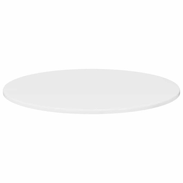 Tischplatte Hochglanz Weiß Ø 70cm