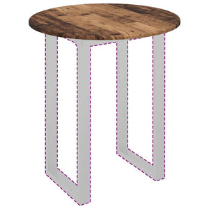 Tischplatte Altholz Ø 70cm