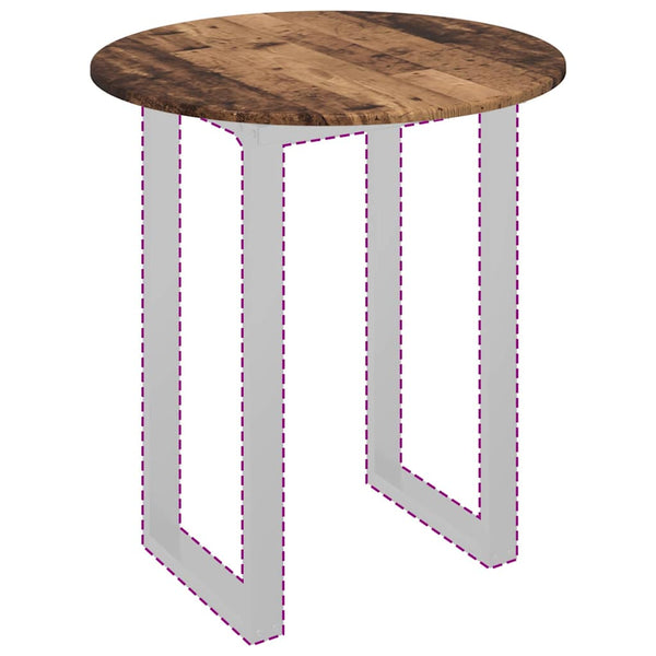 Tischplatte Altholz Ø 70cm