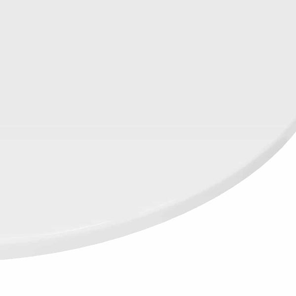 Hochglanz Weiße Tischplatte Ø 80cm