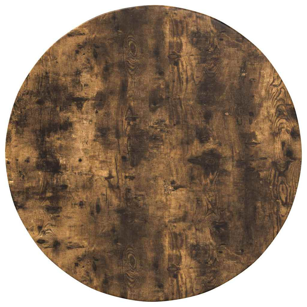 vidaXL Plateau de table chêne fumé Ø 80 x 1,5 cm Bois d'ingénierie