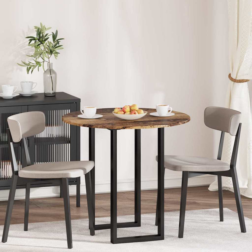 vidaXL Plateau de table en bois de récupération Ø 80 x 1,5 cm, bois d'ingénierie