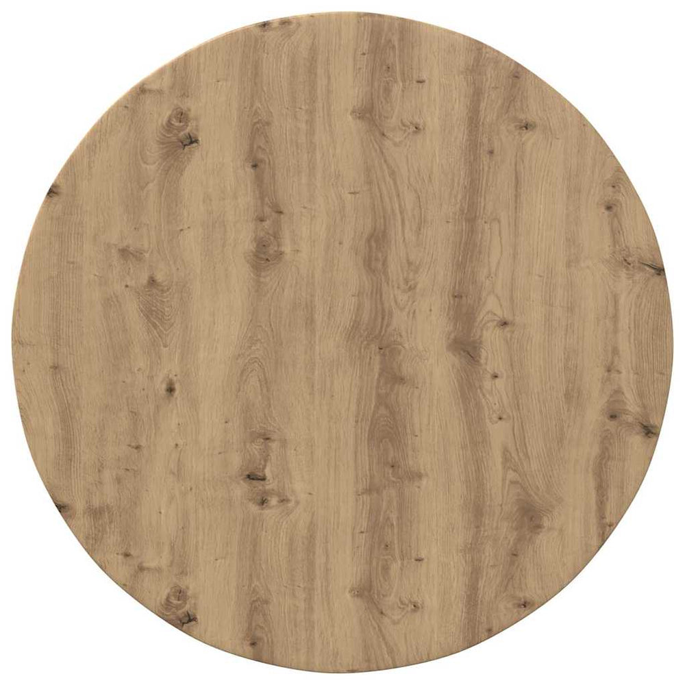 vidaXL Plateau de table chêne artisan Ø 80 x 1,5 cm, bois d'ingénierie