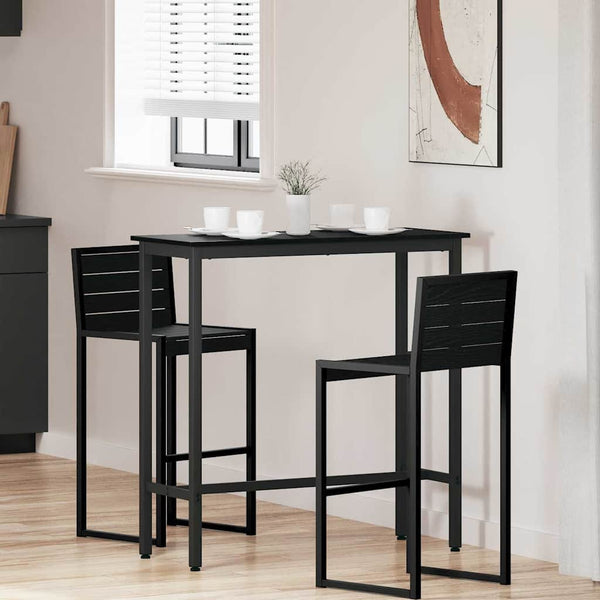 Schwarzer Tisch Eichenoptik 100x40 cm