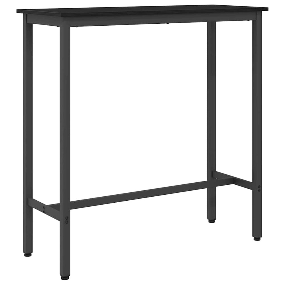 Schwarzer Tisch Eichenoptik 100x40 cm