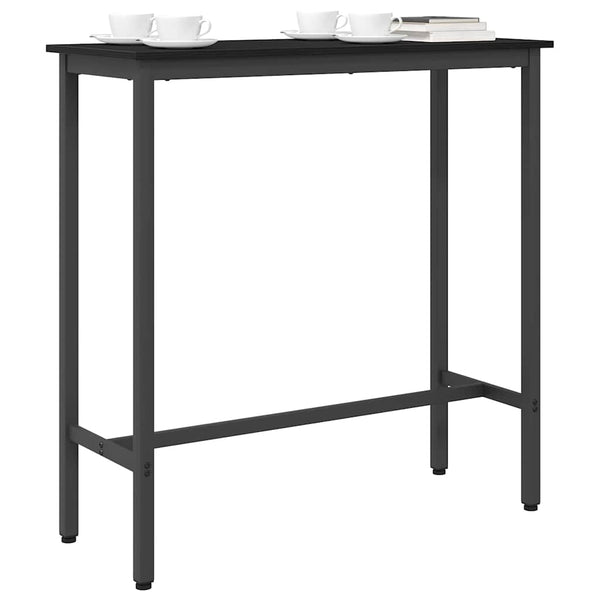 Schwarzer Tisch Eichenoptik 100x40 cm