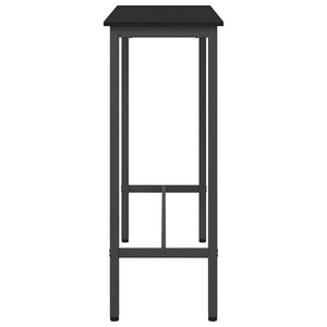Schwarzer Tisch Eichenoptik 100x40 cm