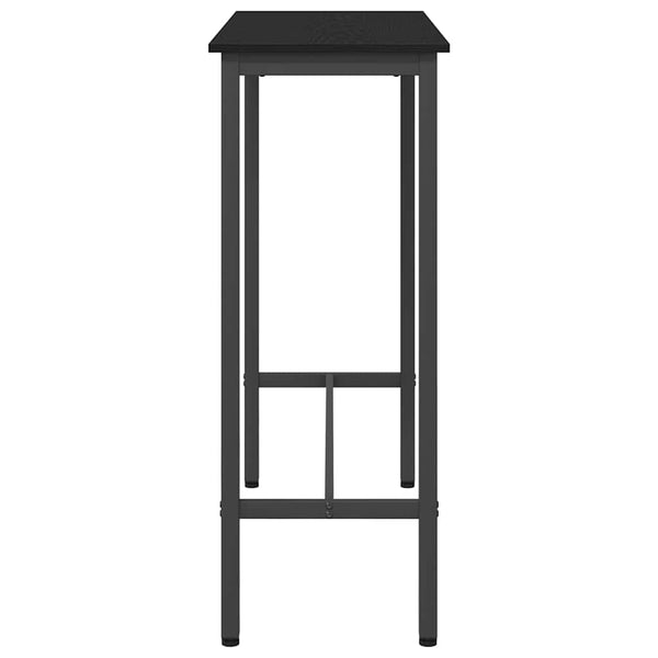 Schwarzer Tisch Eichenoptik 100x40 cm