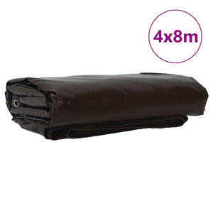 Braune PVC-beschichtete Plane 4x8m, 650g/m²