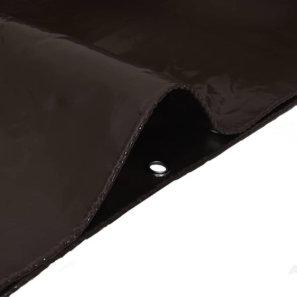 Braune PVC-beschichtete Plane 3,5 x 5 m