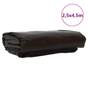 Plane Braun 650g/m² 2,5x4,5m PVC-beschichtet
