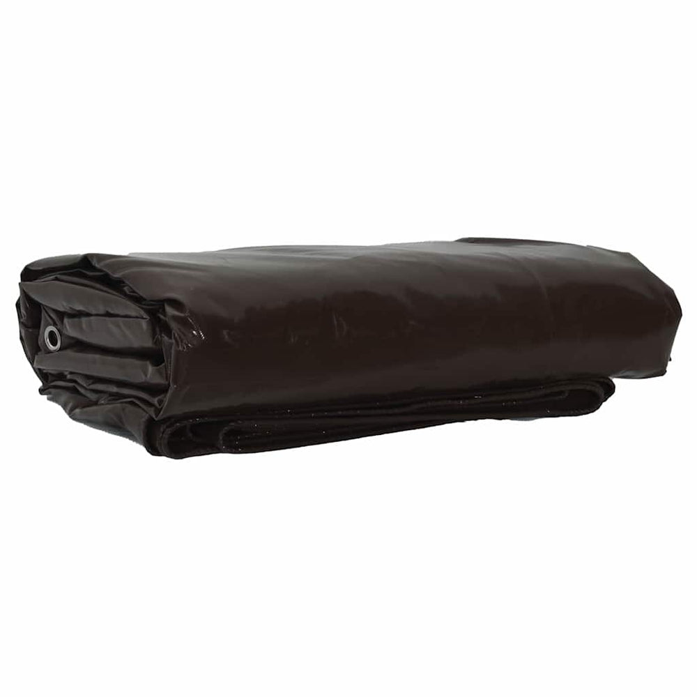 Braun Plane 650g/m² - 5 x 7 m PVC-beschichtet