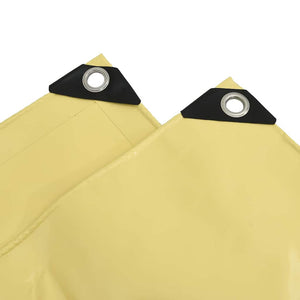 Beige PVC-beschichtete Plane 3x3m, 650g/m²
