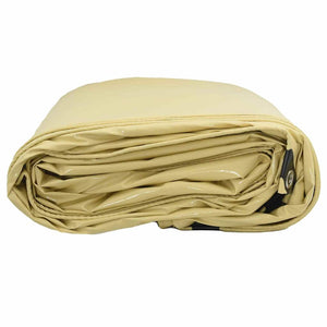 Beige PVC-beschichtete Plane 3x6m, 650g/m²