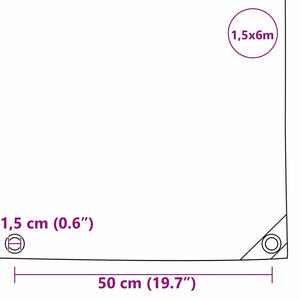 Olive Grün Plane 650g/m² - 1,5x6m PVC-beschichtet