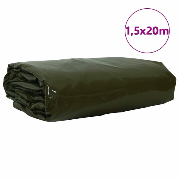 Olive Plane 650g/m² - 1,5 x 20m PVC-beschichtet