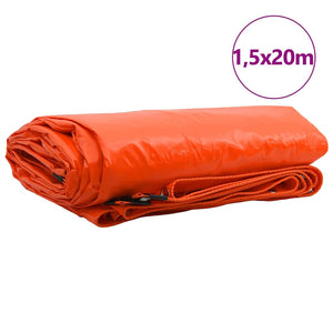 Orange PVC-beschichtete Plane, 1,5 x 20 m