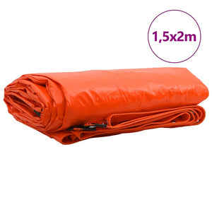 Orange PVC-beschichtete Plane 1,5x2m