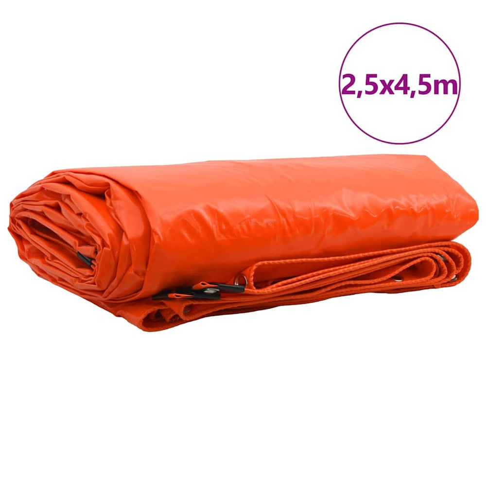 Orange PVC-Plane 2,5 x 4,5 m, 650g/m²