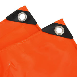 Orange PVC-beschichtete Plane 5 x 7 m