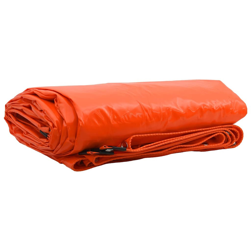 Orange PVC-beschichtete Plane 5 x 7 m