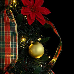 Künstlicher Weihnachtsbaum mit LEDs, 125 cm