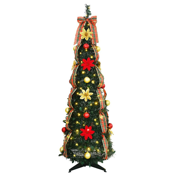 Künstlicher Weihnachtsbaum mit 100 LEDs, 155cm