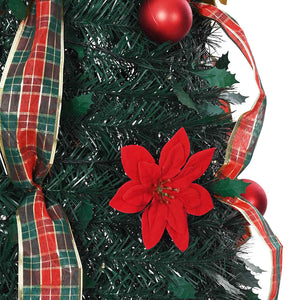 Künstlicher Weihnachtsbaum mit LEDs, 185 cm