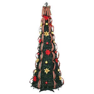 Künstlicher Weihnachtsbaum mit LEDs, Grün, 215cm