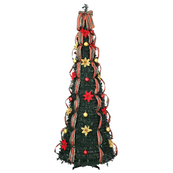 Künstlicher Weihnachtsbaum mit LEDs, Grün, 215cm