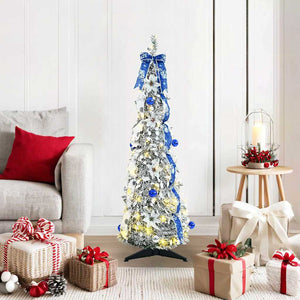 Weihnachtsbaum Künstlich 120cm mit LEDs Weiß