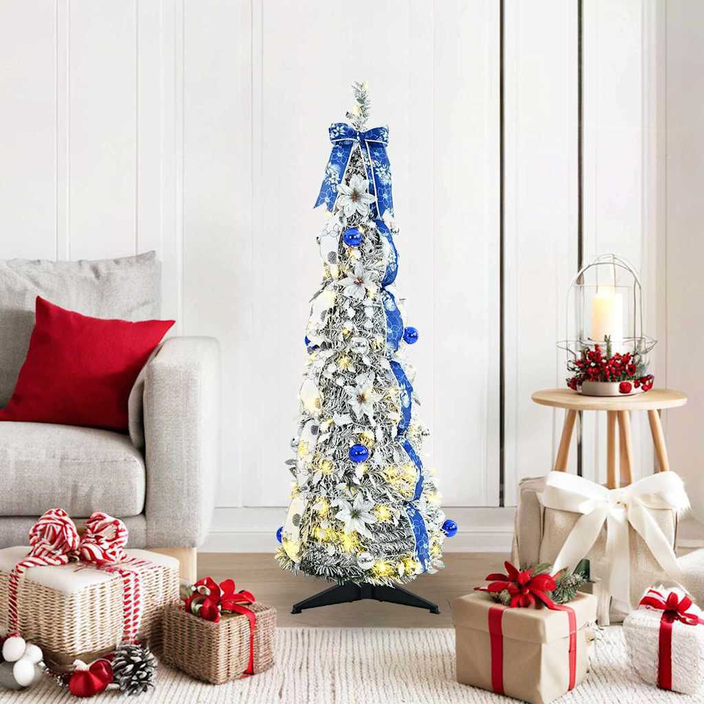 Weihnachtsbaum Künstlich 120cm mit LEDs Weiß