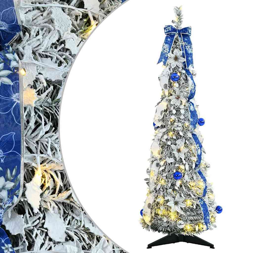 Weihnachtsbaum Künstlich 120cm mit LEDs Weiß