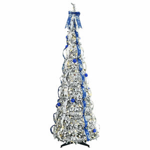 Weihnachtsbaum Künstlich Weiß 180cm mit LEDs