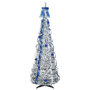 Weihnachtsbaum Künstlich Weiß 180cm mit LEDs