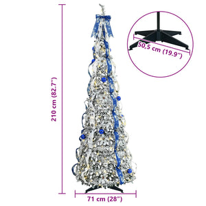 Weihnachtsbaum Künstlich 210cm mit LEDs Weiß