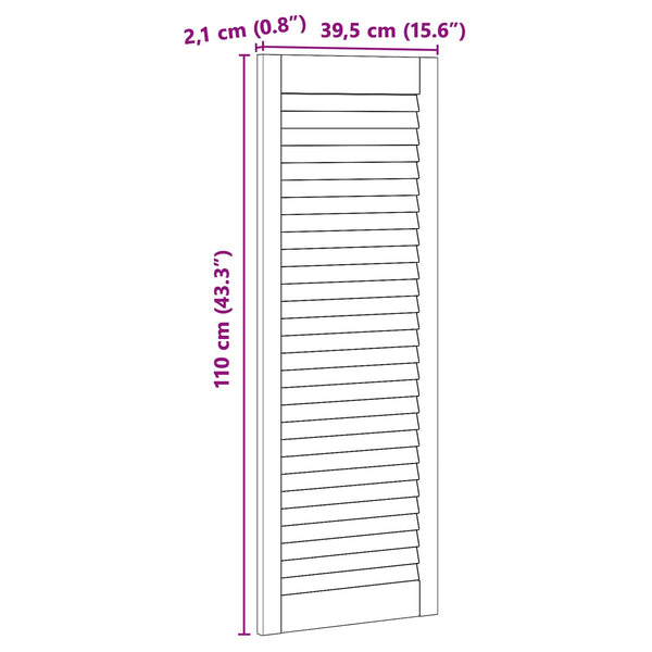 Massivholz Schranktüren Kiefer 4er Set