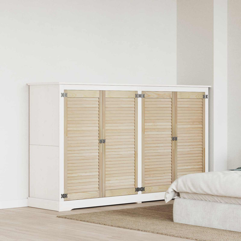 vidaXL Porte d'armoire 4 pcs Naturel 49,5 x 2,1 x 110 cm Bois de pin massif
