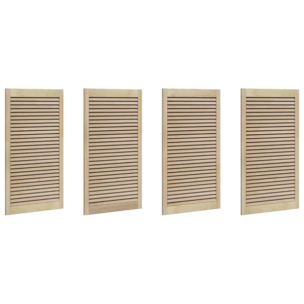 Massivholz Schranktür Kiefer Natur 4er Set