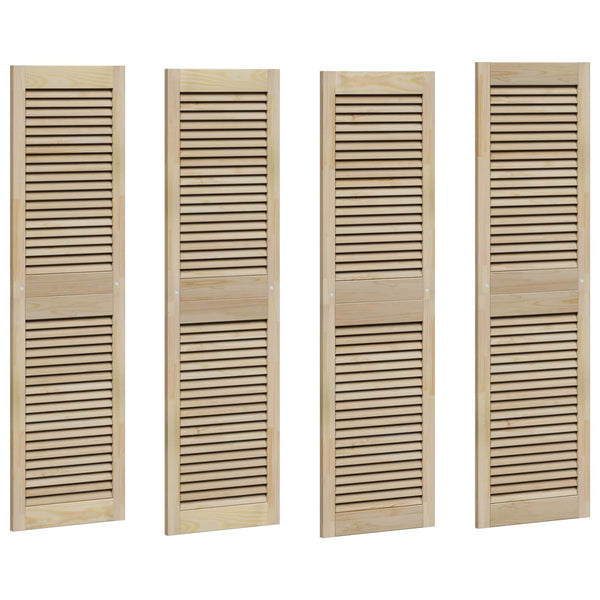 Schranktür Natur Kiefer 4er Set 140,5cm