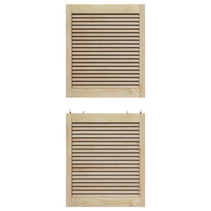 Schranktür Natur Kiefer 4er Set 140,5x59,5cm