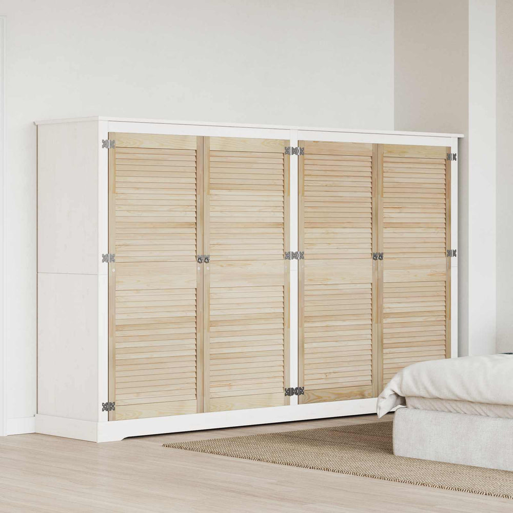 vidaXL Porte d'armoire avec porte 4 pcs Naturel 140,5 x 2,1 x 59,5 cm