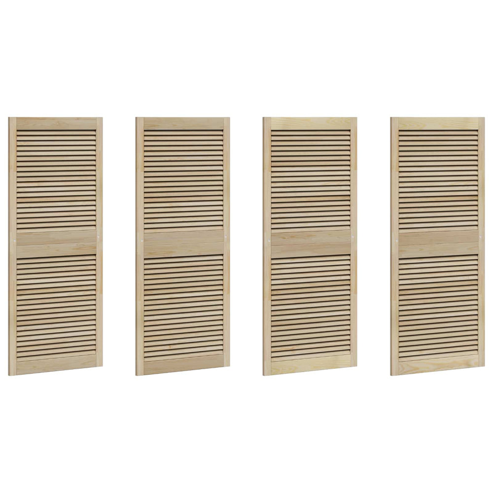 vidaXL Porte d'armoire avec porte 4 pcs Naturel 140,5 x 2,1 x 59,5 cm